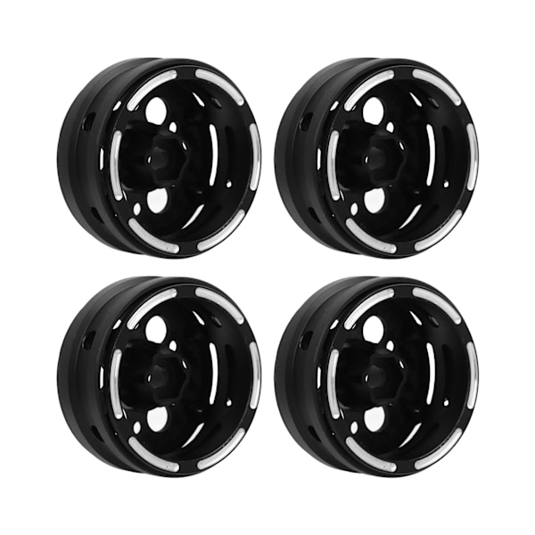 4 kpl 1,9 tuuman pyörän vanteet hiilikuitu RC Beadlock -vanteet Axial SCX10 1/10 RC Crawlerille Gen8:lle Gelande II:lle Finder 2:lle pyöreän reiän tyylille