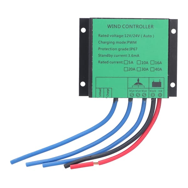 Vindmøllecontroller PWM-opladning Lavspændingsgeneratorregulator 100W-400W 12V 24V5A