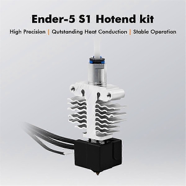 NYT -5 S1 Hotend Kit Titanium Kobber Hals Varmelegeme Blok Silikone Cover -5 S1 3D Printer Dele