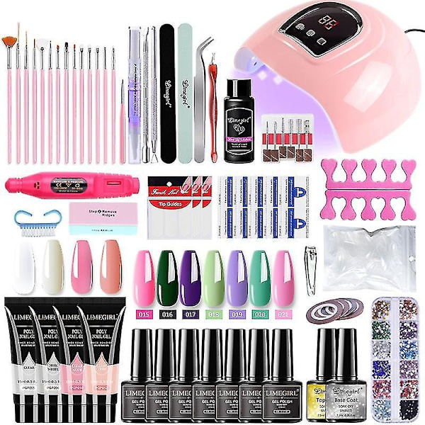 Neglesett: Neglelampe, negletørker, neglboremaskin, manikyrsett, polygele-sett, lakksett, Soak-off Nail Art Tools Sets Kina ZH159-3