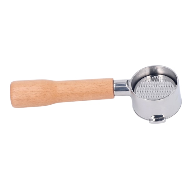 Portafilter 51mm 2 korvaa pohjaton kahvakahva ruostumaton teräs Delonghi ECO310 C1 -tyyppiin pyökki