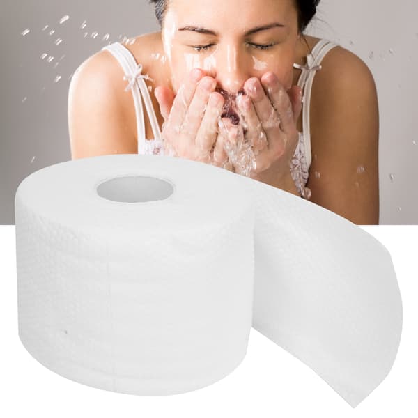 Ansiktshåndkle for dobbel bruk Bomull Ansiktsrens Sminkefjerner Servietter for hjem og reise