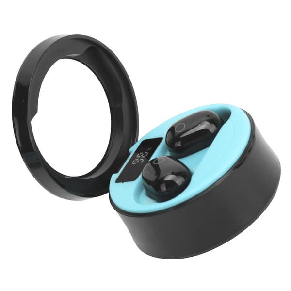 SMS-T10 TWS Trådlösa Bluetooth-hörlurar Uppladdningsbart headset med digital display (blå)