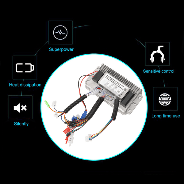 1000W børsteløs controller sinusbølger 60V-72V Universal 3 modes støbt aluminiumsskal Ebikes dele