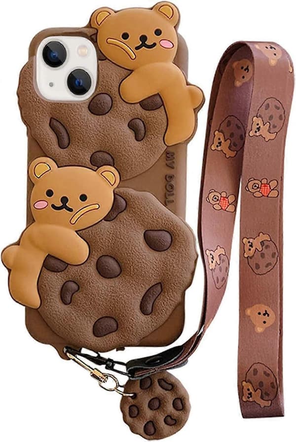 Til iPhone 13 Pro Max Cover Cookie Bear Kawaii Telefoncover dkw