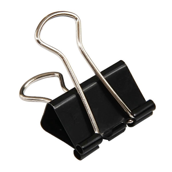 40 stk. Dokumentclips 25mm Multifunktionelle Papirclips Æske Binder Metal Papirclips Tegneclips til Noter Brev Papirclips Kontorartikler
