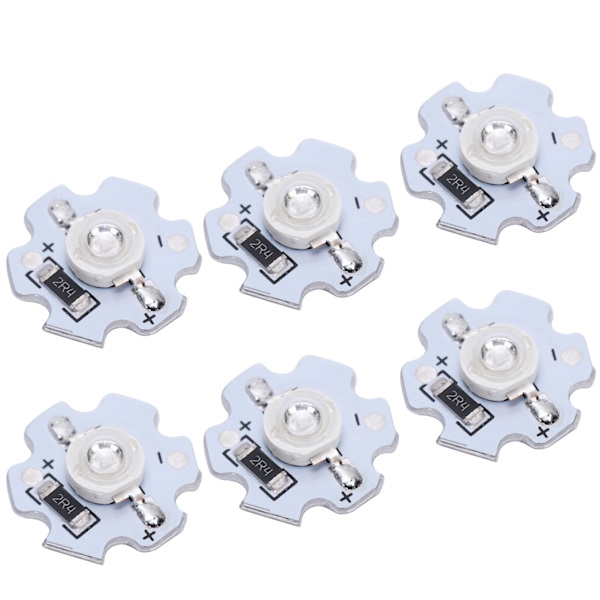 25 st 5V LED-chips 200LM 3W LED-lampor med hög effekt för DIY-belysningsarmaturer UV-ljus 395-400NM