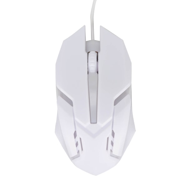 Gaming Mouse RGB Glödande andningsljus 1600 DPI 3D rullhjul Ergonomisk kabelansluten USB datormus för PC