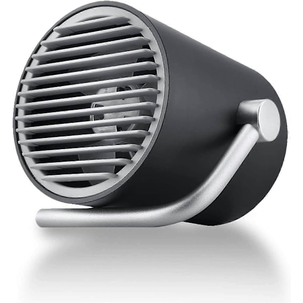 2025 Uusi pieni erittäin hiljainen USB-tuuletin - Kannettava mini pöytätuuletin turbotuulella (musta)