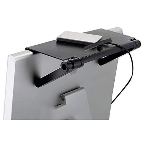 Justerbar Skärmhylla Topphylla för Vikbar Monitor TV-Monitorhylla Set Top Box Hyllskärmställ Vikbar Monitorstativ för TV-Box, Fjärrkontroll