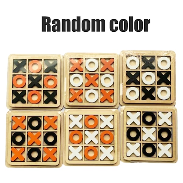 Wooden Xo Board Game Toy: Enhancing Children's Puzzle-løsning færdigheder