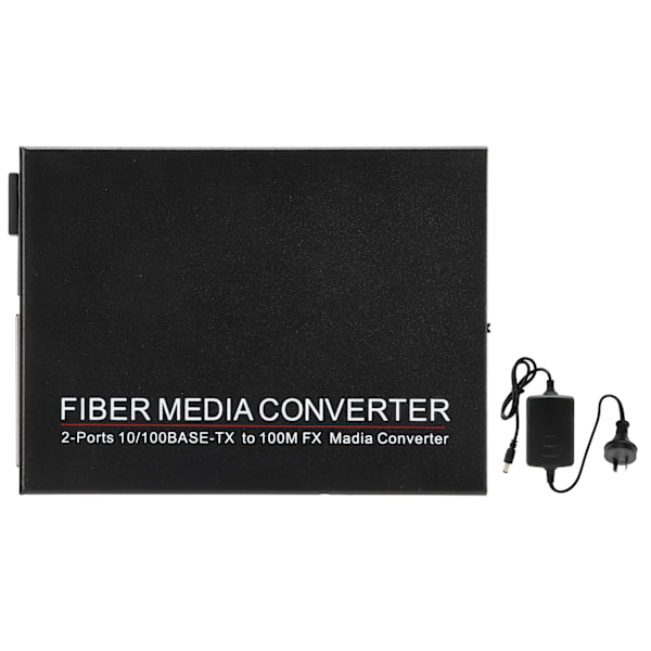 2-portars Ethernet-fiberswitch TBCMC3412ES20A Plug Play Stabil Robust Datornätverksswitchar 100240V(AU-kontakt )
