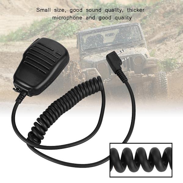 2 PIN K Hrad Håndholdt Walkie Talkie Højttaler Mikrofon Håndmikrofon