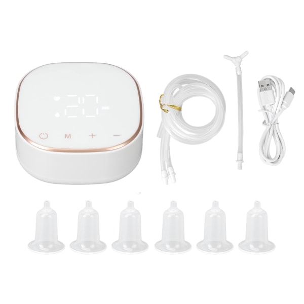 Elektrisk brystvortekorrektor til flade omvendte brystvorter LED-berøringsskærm genopladelig brystvortetrækkerpumpe