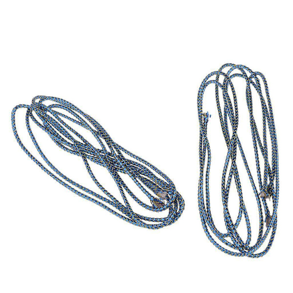 2st Holografisk Elastisk Mylar Snöre Fläta Flash Tubing för Flugbindning Blå