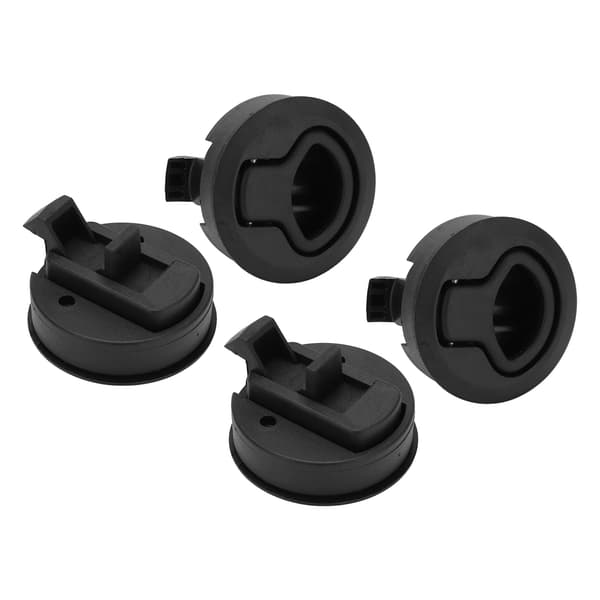 61 mm/2,4 tommer Marine Flush Pull Slam Latch Rund Ringlås Båtskap Maskinvare for Luker Yachter Bobiler