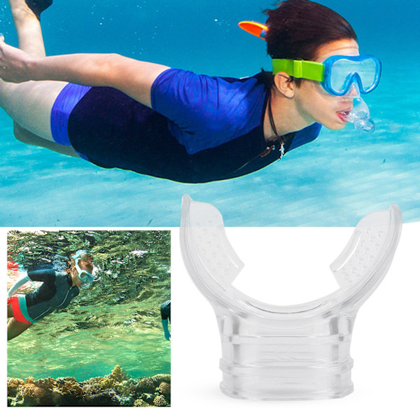 Läpinäkyvä PVC Professional Scuba Diving Standard Bite -suukappale