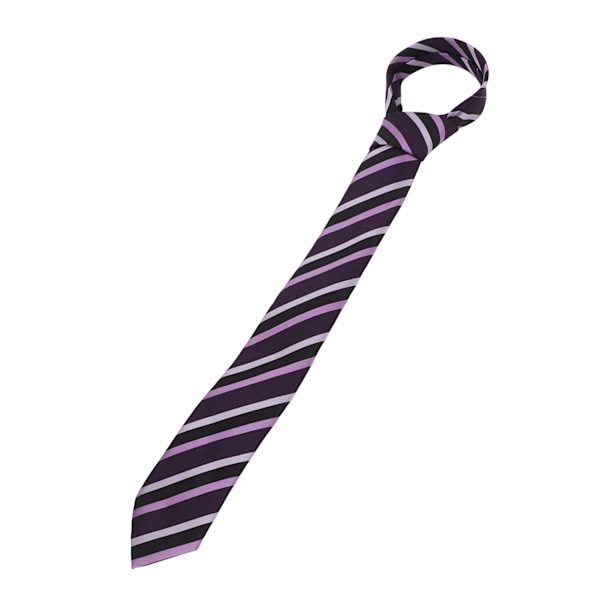 Herre slips med stribet design i polyester silke til forretnings- og fritidsstil, længde 146 cm, bredde 8 cm, slips til bryllupper og møder TT-05