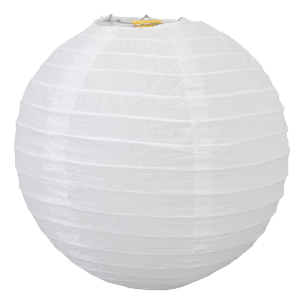 Vit papperslykta handgjord 20 cm DIY rund form hängande papperslykta för bröllopsdekoration