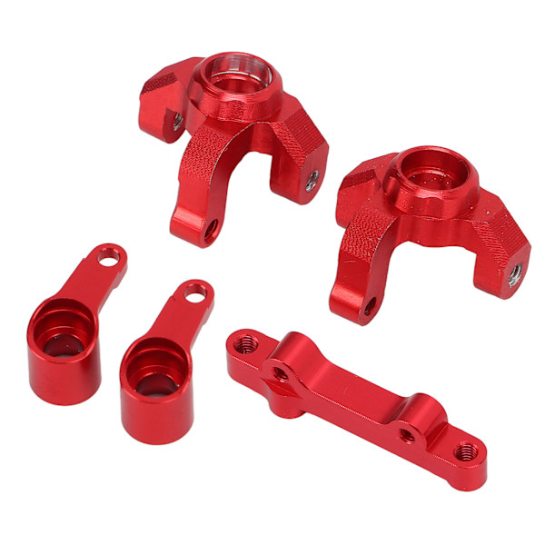 Aluminium Styrgrupp Montering med Främre Styrkopp för Losi MiniT 2.0 2WD 1/18 Lastbil (Röd)