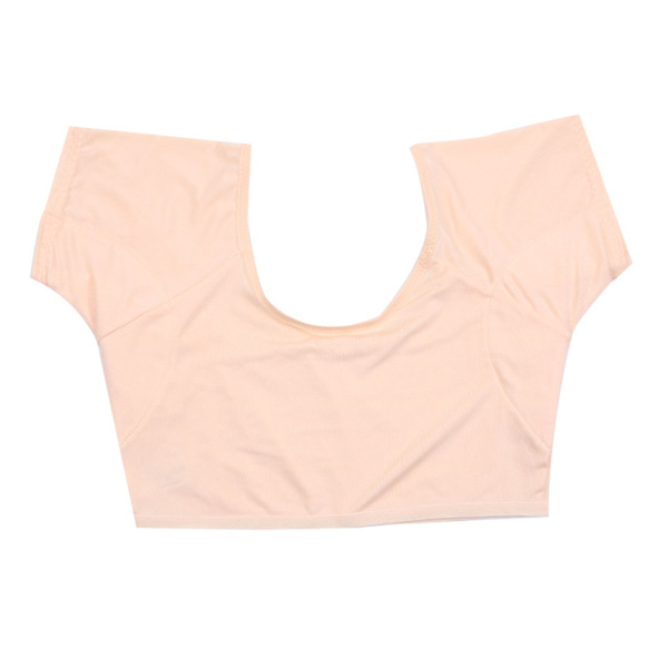 Svettevest under armene Kortermet Svetteabsorberende Pullover Design Vaskbar Armhule Svettevest for kvinner Jenter Hudfarge L