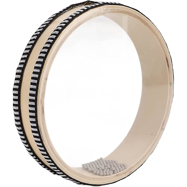 Naturlig Farve 20cm Ocean Wave Bead Håndtromme Percussion Instrument