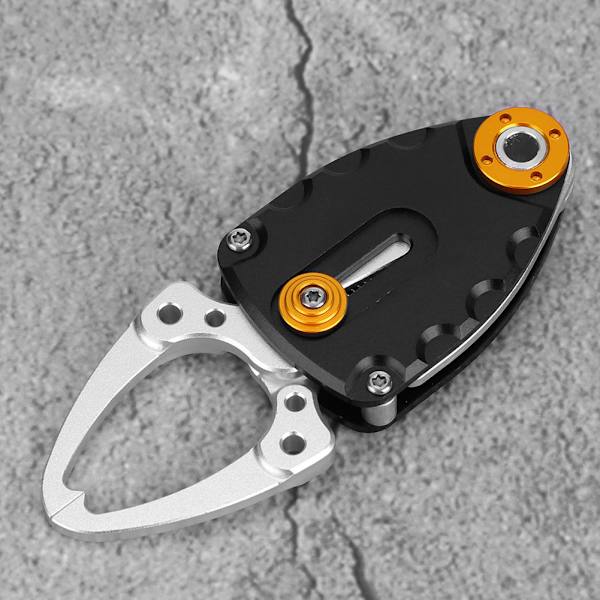 Mini Metal Fish Lip Grip Gripper Clamp Fishing Grabber Tool Accessories (Sort)