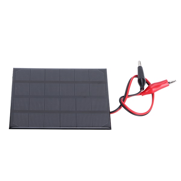 2W 6V solcellepanelmodul med klips DIY solcelleladingplate for leketøyslampe lader