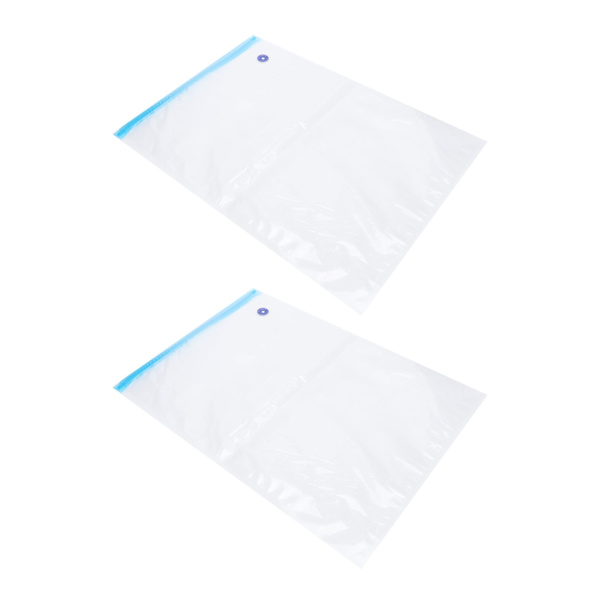 2 st 50x35CM Vakuumförseglingspåsar Vakuumförpackningspåsar med 3CM förseglingsmun