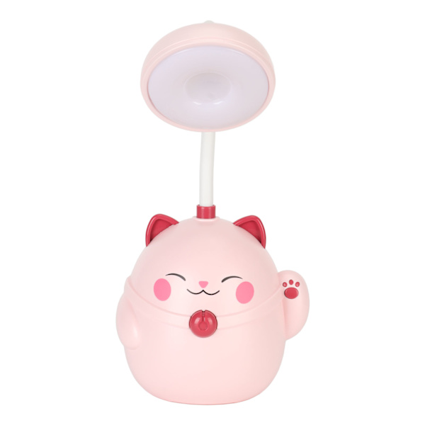 Sød skrivebordslampe Bærbar Natlampe Bærbar Foldbar Lys USB Genopladning LED-lys Øjenbeskyttelse Læselampe Pink