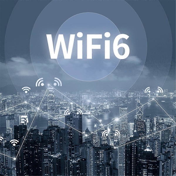 1800 Mbps WiFi 6 USB-adapter 5G/2,4 GHz netværkskort med højforstærkningsantenne