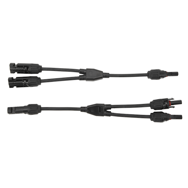 1 par solpanel Y-gren parallelt kabel 2 til 1 sol stik Y-gren parallelt adapter kabel ledning stik værktøjssæt MFF FMM 30CM 0.98FT