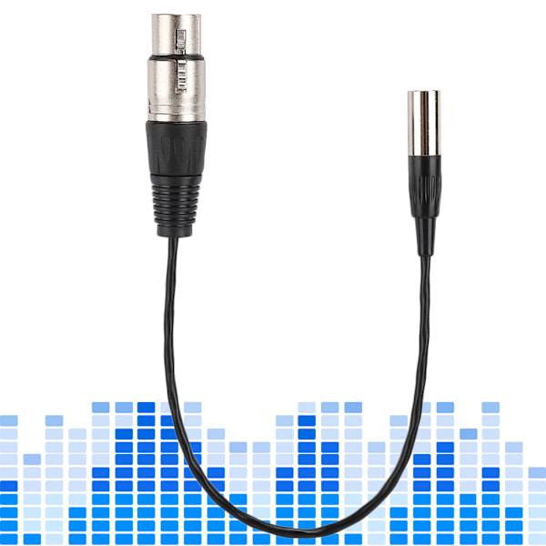 Mini XLR 3pin uros XLR 3pin naaras alumiinifoliolla suojattu kuparilanka äänikaapeli