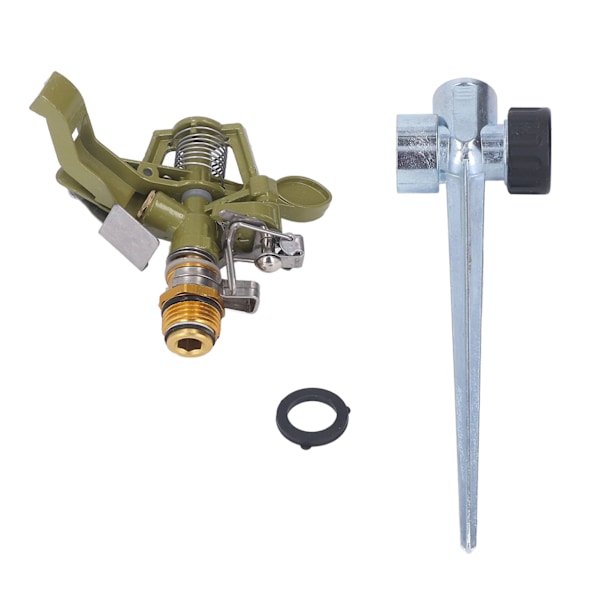 4 sett sprinkler vanningsdyse G3/4 hunngevind 360 graders automatisk rotasjon plenvanningssprinkler