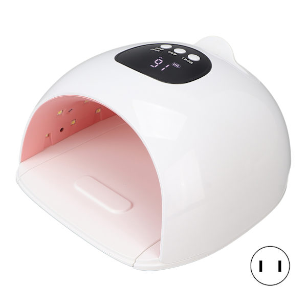 72W UV LED-nagelgelhärdningslampa 3 tidsinställningar 36 st ljuschips Snabbtorkande nagellackgel torktumlare 100-240V US-kontakt