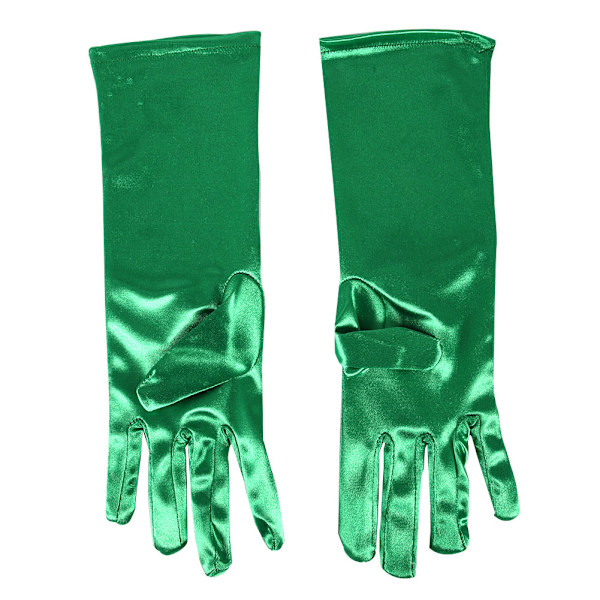 2 par färgvärmande barnhandskar scenframträdande vinterskidåkning rollspel accessoarer gröna