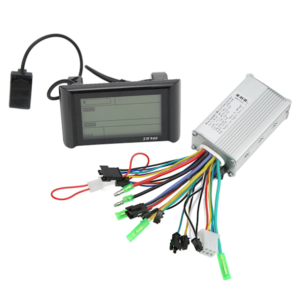 24V-48V 250W/350W Elektrisk Cykel Børsteløs Controller SW900 LCD Display Panel Kit til 22,2mm Styr