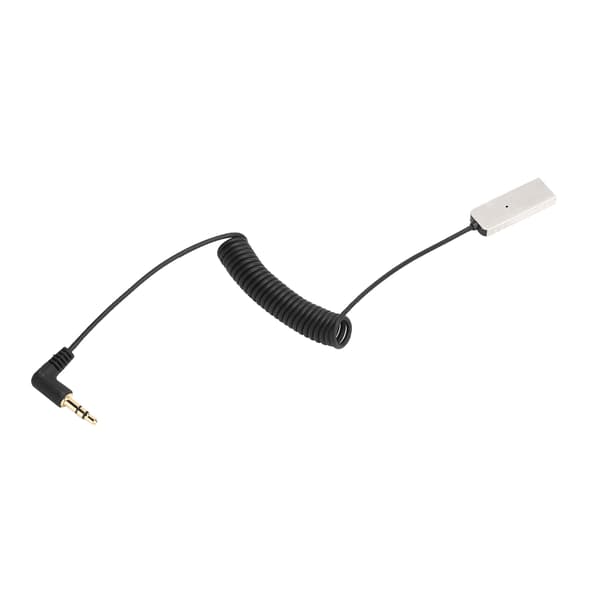 Bil/Hjem Bluetooth 5.0 Spolekabeladapter USB-mottaker Mini 3,5 mm Aux Audioadapter Svart