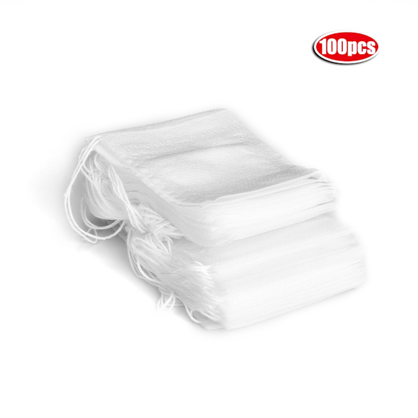 Tomma icke-vävda tepåsar Örter Filter Löst papper med dragsko 5,5*7 cm (100 st)