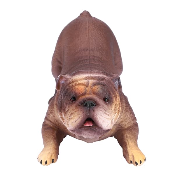 Høj Simulation Fransk Liggende Bulldog Model Søvnig Dyr Legetøj til Børn Gave (#878)