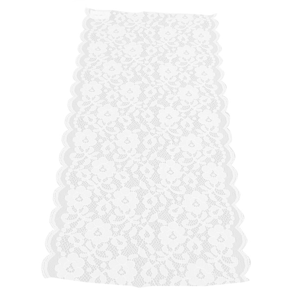 Blonderstoff 7,87 Zoll breit 10 Yard lang Exquisite breite Anwendung Spitzband für Hochzeiten Partys Weiß