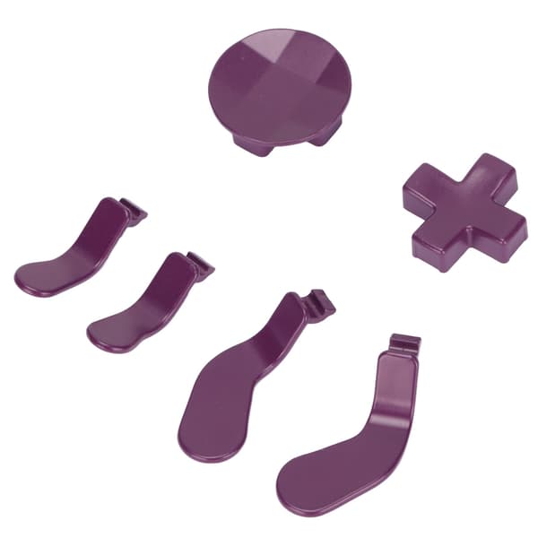 D-pads og padler i rustfritt stål, erstatningstilbehør til kontroller for Xbox One Elite Series 2, lilla
