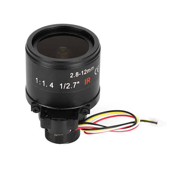 1/2,7 tommer motoriseret zoomobjektiv 2,8-12 mm 3MP montering til CCTV-kamera med højpræcisionsmotor