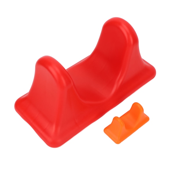 2st Psoas muskelmassageverktyg män kvinnor bärbar rygg djupvävnad höftflexor släppverktyg för hemmagym röd och orange