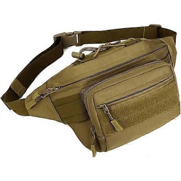 2025 Lämplig Midjeväska Molle Fanny Pack Bumbag Höft Löparväska Bum väskor för Män Kvinnor Vandring Camping Löpning Hund