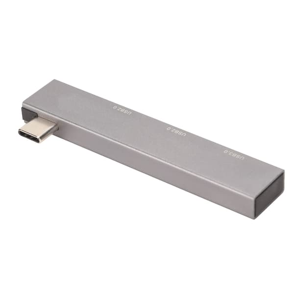 3 i 1 Dockningsstation Typ C till USB3.0 2USB2.0 5Gbps Höghastighets Mini Dockningsstation i Aluminiumlegering