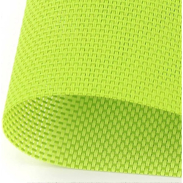 8 kpl:n pakkaus kulutusta ja lämpöä kestäviä vinyylisiä pöytätabletteja, kudottuja keittiön pöytäliinoja 45 cm * 30 cm, vihreä