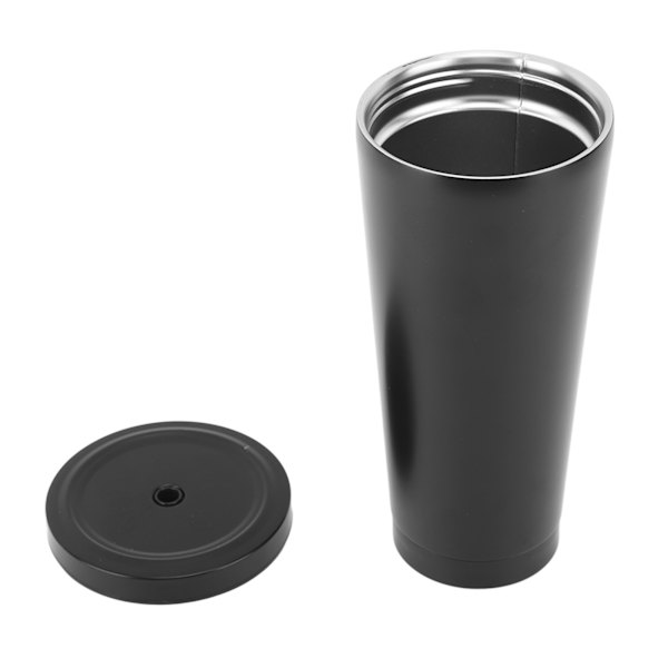 Rostfritt stål isolerad kafferesemugg 25oz 750ml mugg med sugrör lock för bil camping