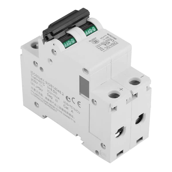 2P 250V Lågspännings DC dvärgbrytare för solpaneler, nätsystem (40A)