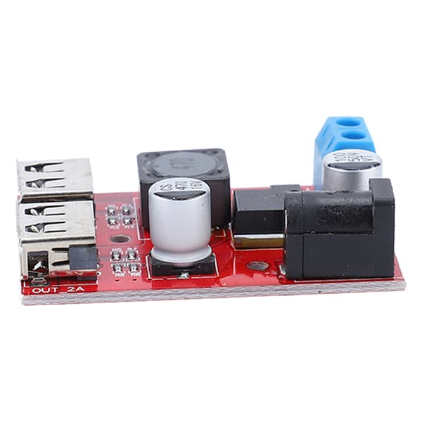 Spændingsregulatorkort Solar Controller 2 USB-udgang Buck-modul DC6V-30V til 5V